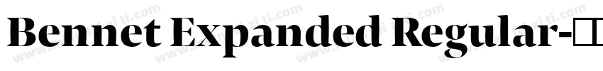 Bennet Expanded Regular字体转换